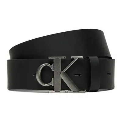 Pánský pásek Calvin Klein Jeans Round Mono Plaque Lthr Belt 40Mm K50K512067 Černá