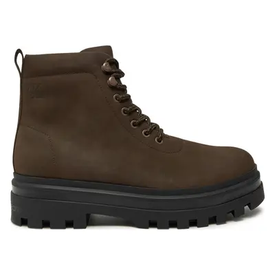 Turistická obuv Calvin Klein Jeans Lugged Laceup Boot Oxf Hiking Nb YM0YM01076 Hnědá