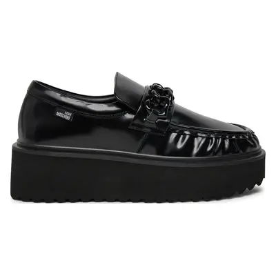 Loafersy LOVE MOSCHINO JA10446I0LJD0000 Černá