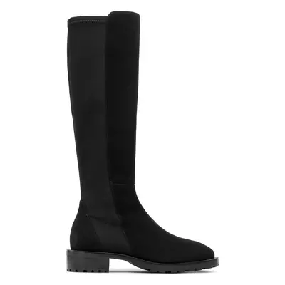 Kozačky Stuart Weitzman Knee-Hi Lug Boo SC719 Černá