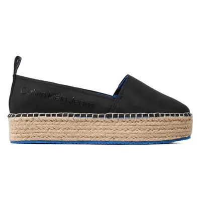 Espadrilky Calvin Klein Jeans Flatform Espadrille Soft Ny YW0YW00989 Černá