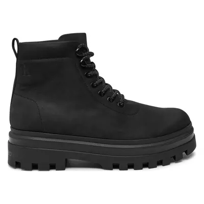 Turistická obuv Calvin Klein Jeans Lugged Laceup Boot Oxf Hiking Nb YM0YM01076 Černá