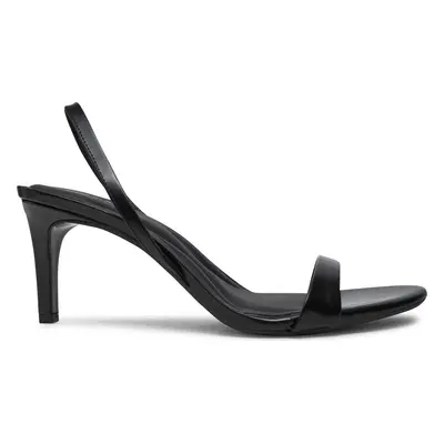 Sandály Calvin Klein Heel D'Orsay Sandal 70 - Brush L HW0HW02265 Černá