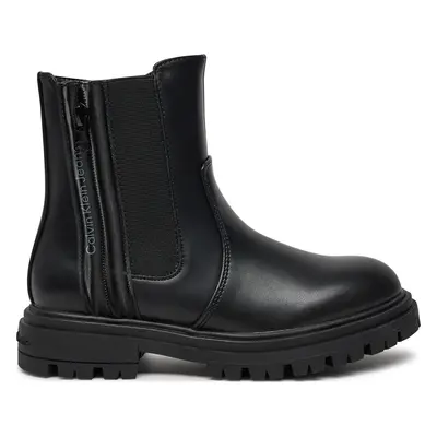 Polokozačky Calvin Klein Jeans Chelsea Boot V3A5-81019-1355 S Černá