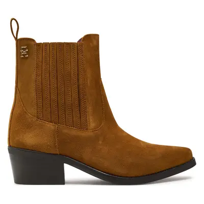 Polokozačky Tommy Hilfiger Th Suede Cowboy Boot FW0FW08034 Hnědá