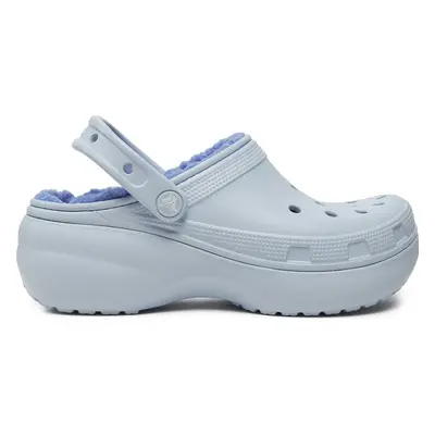 Nazouváky Crocs Classic Platform Lined Clog W 207938 Světle modrá