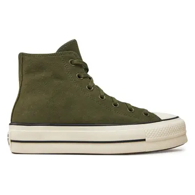 Plátěnky Converse Chuck Taylor All Star Lift Platform A11144C Zelená