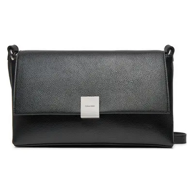 Kabelka Calvin Klein Ck Plaque Medium Shoulder Bag K60K612783 Černá