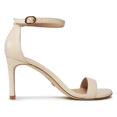 Sandály Stuart Weitzman Nunakedstraight S6759 Écru