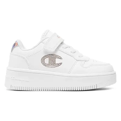 Sneakersy Champion Rebound Platform Glitter G Ps Low Cut Shoe S32830-CHA-WW008 Bílá