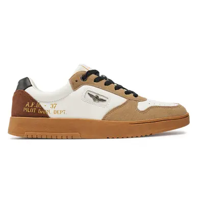 Sneakersy Aeronautica Militare 242SC235PL244 Béžová