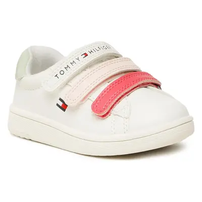 Sneakersy Tommy Hilfiger Low Cut Velcro Sneaker T1A9-32710-1355 M Bílá