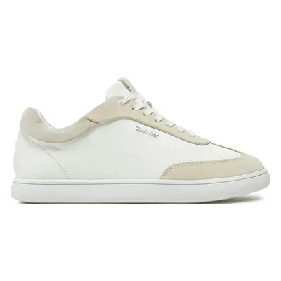 Sneakersy Calvin Klein Cupsole Lace Up - Lth Sue Mix HW0HW02435 Béžová