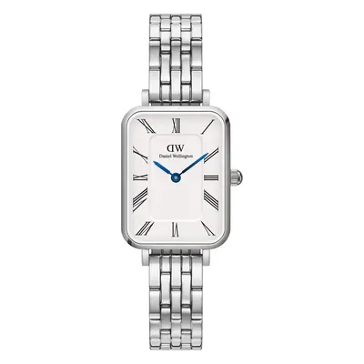 Hodinky Daniel Wellington Quadro Roman Numerals 5-Link DW00100691 Stříbrná