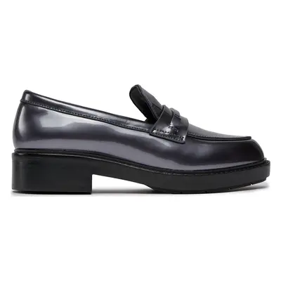 Loafersy Calvin Klein Rubber Sole Loafer W/Hw - Pearl HW0HW02002 Černá