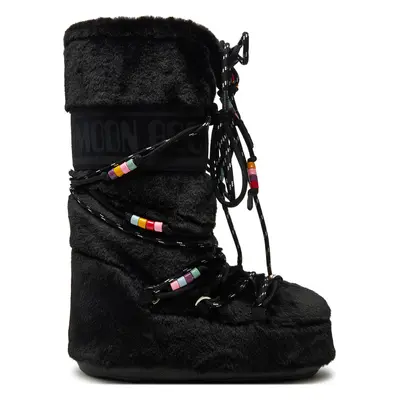 Sněhule Moon Boot Icon Faux Fur BEADS80D1408990 Černá