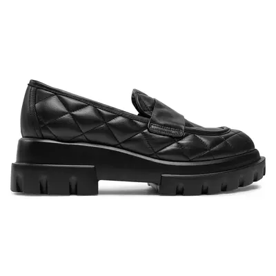 Loafersy AGL Celeste Matelasse D756033PGKA0761013 Černá