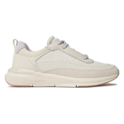 Sneakersy Calvin Klein Flexi Runner Lace Up-Nano Mn Mix HW0HW01581 Écru