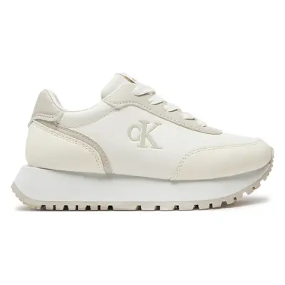 Sneakersy Calvin Klein Jeans Low Cut Lace-Up Sneaker V3A9-81004-1269 M Écru