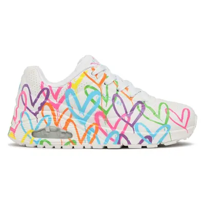 Sneakersy Skechers Uno Highlight Love 177981/WMLT Bílá