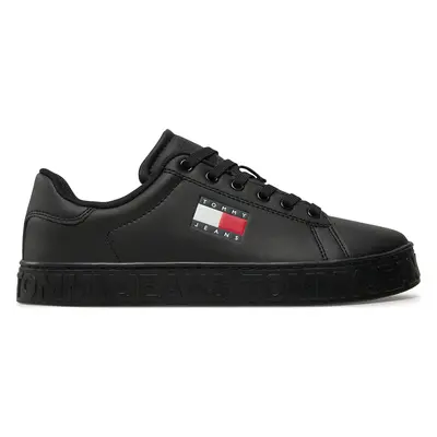 Sneakersy Tommy Jeans Tjw Logo Outsole Sneaker Ess EN0EN02703 Černá