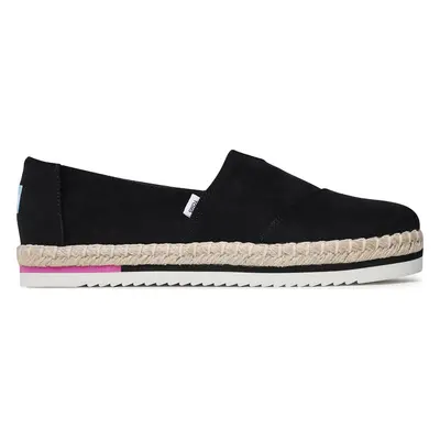 Espadrilky Toms Alpargata Platform Rope 10017831 Černá