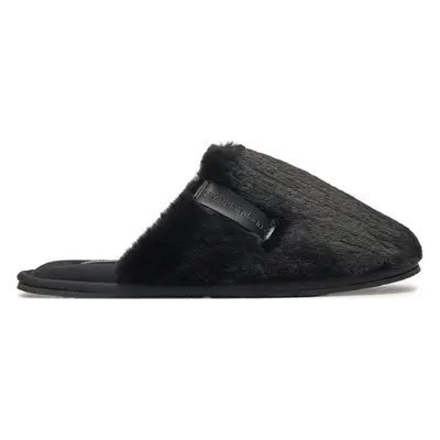 Bačkory Calvin Klein Jeans Hotel Slipper Fur After Glow YW0YW01593 Černá