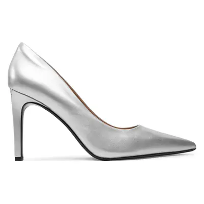 Lodičky Calvin Klein Heel Pump 90 - Met HW0HW02431 Bílá