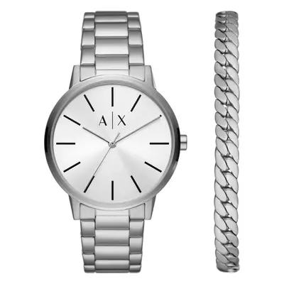 Hodinky Armani Exchange Cayde AX7138SET Stříbrná