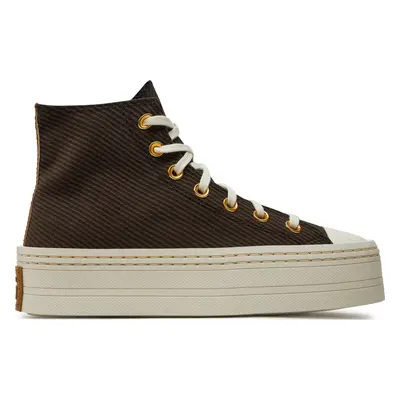 Plátěnky Converse Chuck Taylor All Star Modern Lift Platform Corduroy A07203C Hnědá