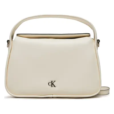 Kabelka Calvin Klein Metal Mono Mini Block20 W/Flap K60K612246 Bílá