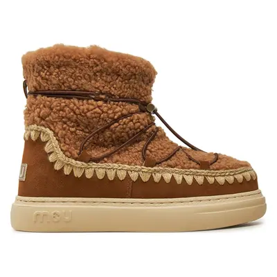 Sněhule Mou Eskimo Sneaker Bold Scoub Lace FW411012A Hnědá