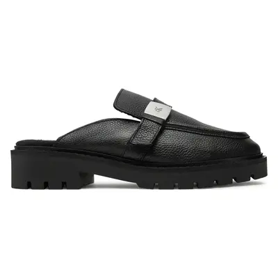 Nazouváky Calvin Klein Jeans Flatform Slipon Mg Lth YW0YW01655 Černá