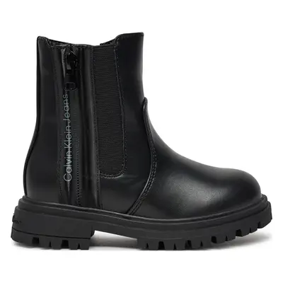 Polokozačky Calvin Klein Jeans Chelsea Boot V3A5-81019-1355 M Černá