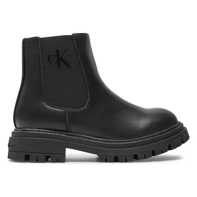 Polokozačky Calvin Klein Jeans Chelsea Boot V3X5-81097-1355 M Černá