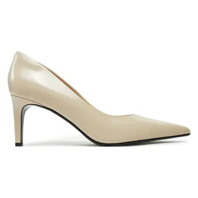 Lodičky Calvin Klein Heel Pump 70 - Brush L HW0HW02446 Béžová