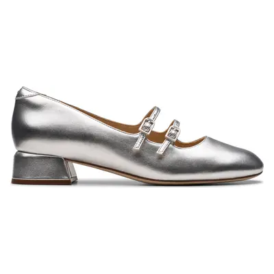 Baleríny Clarks Daiss 30 Shine 26179900 Stříbrná