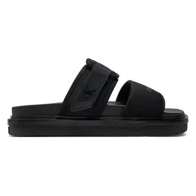 Nazouváky Calvin Klein Jeans Double Bar Sandal Wb In Br YM0YM00946 Černá