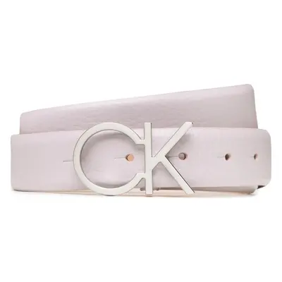 Dámský pásek Calvin Klein Re-Lock Ck logo Belt 30mm Pbl K60K610413 Fialová