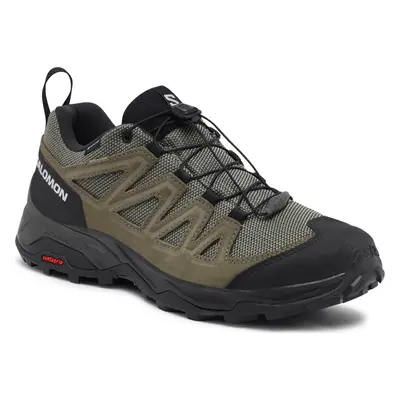 Trekingová obuv Salomon X Ward Leather GORE-TEX L47182200 Zelená