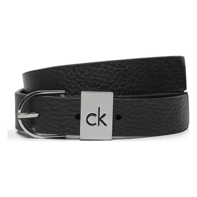 Dámský pásek Calvin Klein Ck Loop Thin Round Buckle 2.5 K60K612856 Černá