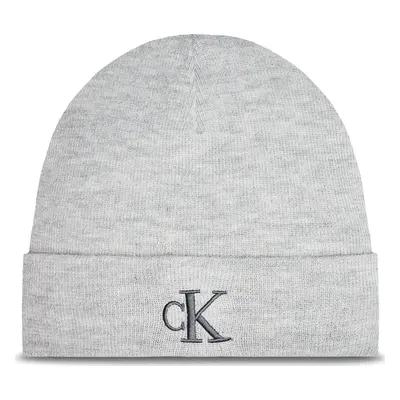 Čepice Calvin Klein Jeans Monogram Embro K60K612319 Šedá