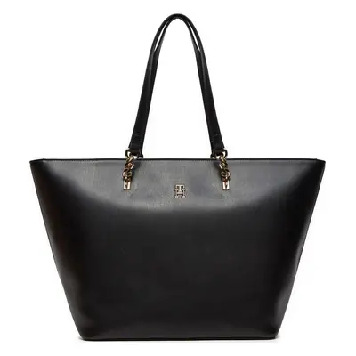 Kabelka Tommy Hilfiger Th Refined Tote AW0AW16112 Černá