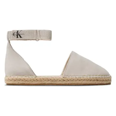 Espadrilky Calvin Klein Jeans Ankle Espadrille YW0YW01027 Écru