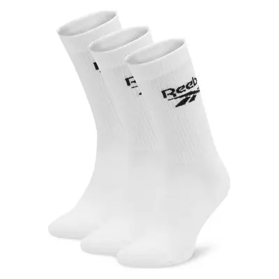 Sada 3 párů vysokých ponožek unisex Reebok R0452-SS24 (3-pack) Bílá