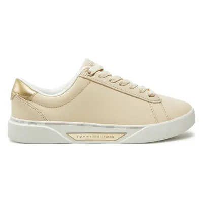 Sneakersy Tommy Hilfiger Chic Court Sneaker FW0FW08382 Béžová