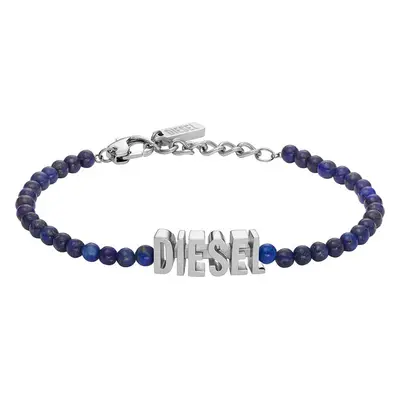 Náramek Diesel Blue Agate Beaded Bracelet DX1544040 Modrá