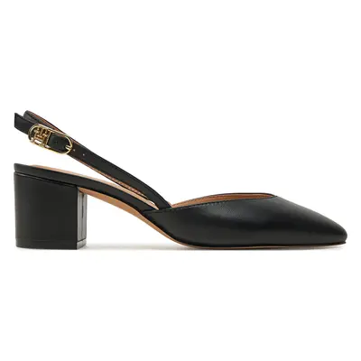 Sandály Tommy Hilfiger Pump Slingback Smooth Leather FW0FW08621 Černá