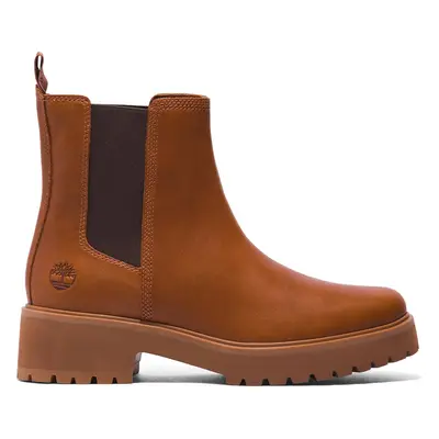 Kotníková obuv s elastickým prvkem Timberland Carnaby Cool Basic Chlsea TB0A41E6F131 Hnědá