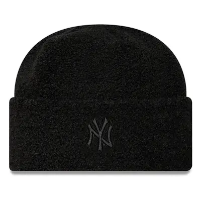 Čepice New Era Borg New York Yankees Cuff Knit Beanie 60580757 Černá